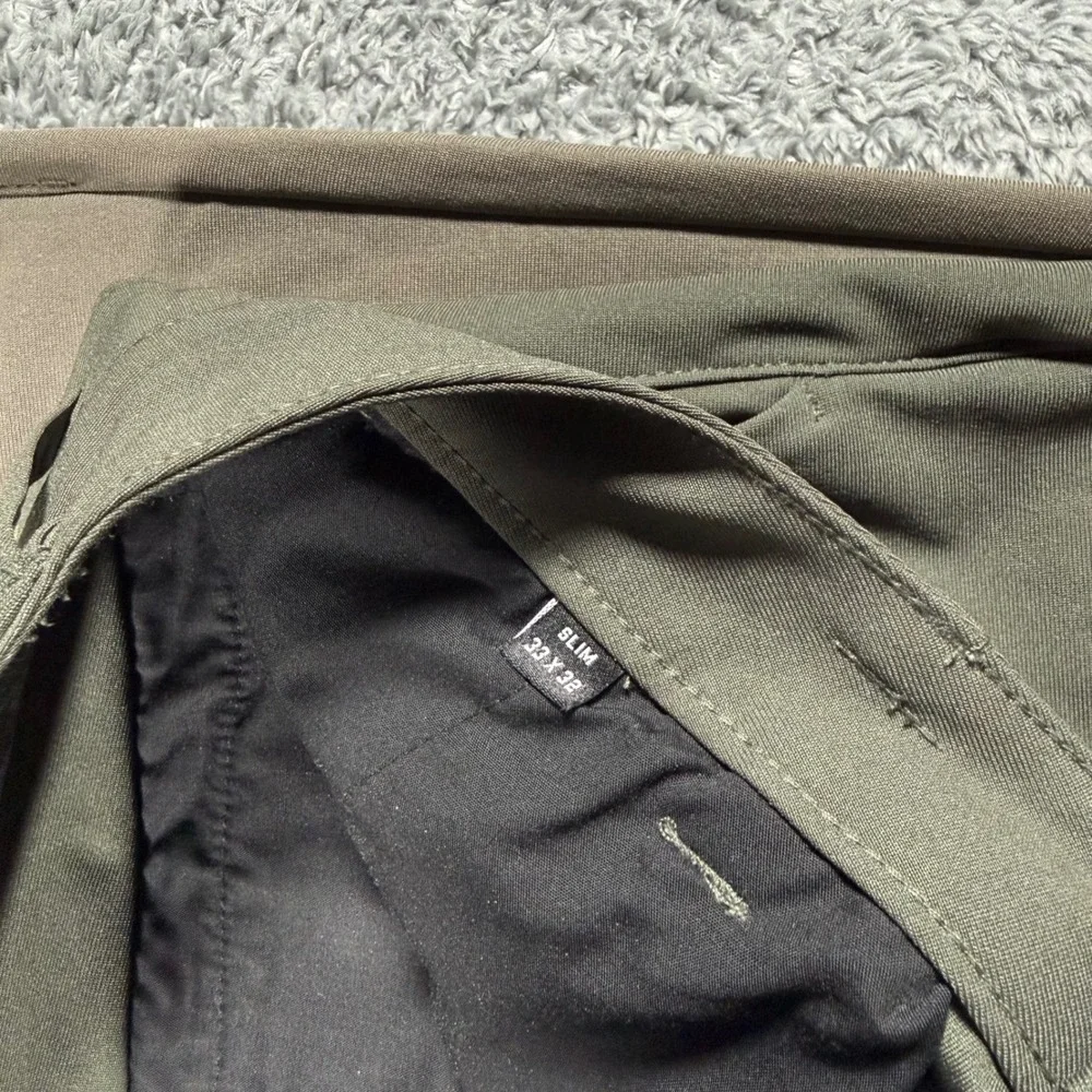 Lot of 2 Cuts AO Slim Fit Pants Mens 33x29 Performance Golf Chino Stretch Comfo
